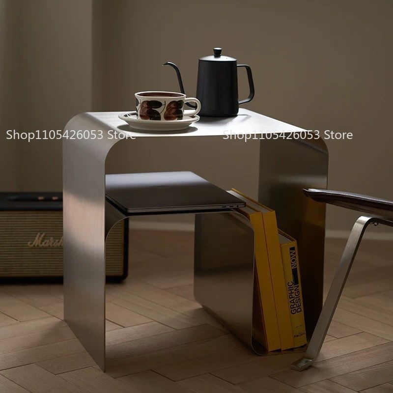 Desk Setup Shelves - Średniowieczny, Bauhaus, Stal nierdzewna, Stolik boczny,