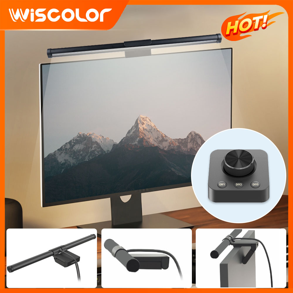 Desk Setup For Office - Dekoracja monitora z listwą świetlną RGB,