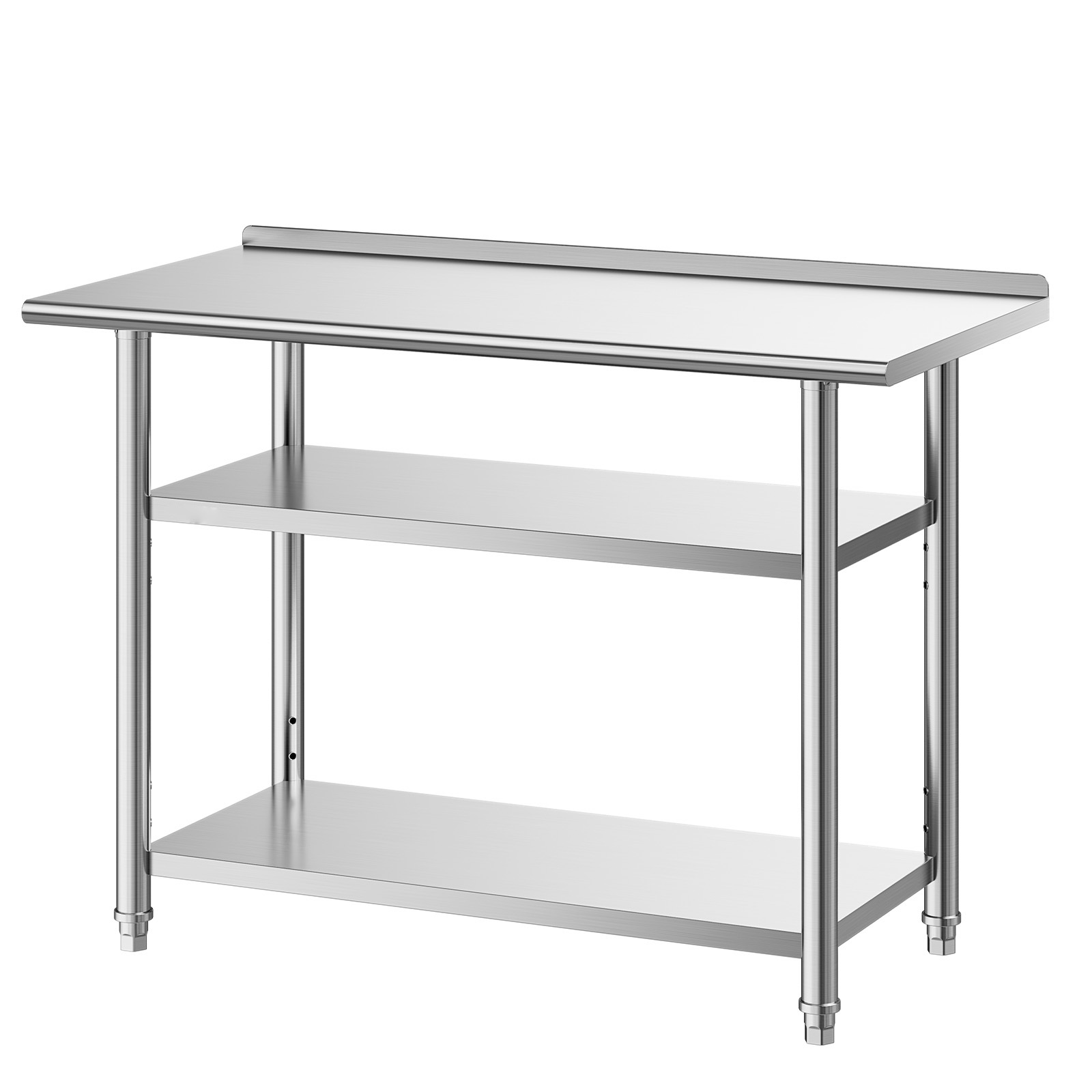 Desk Setup Shelves - SucceBuy Stół roboczy ze stali nierdzewnej