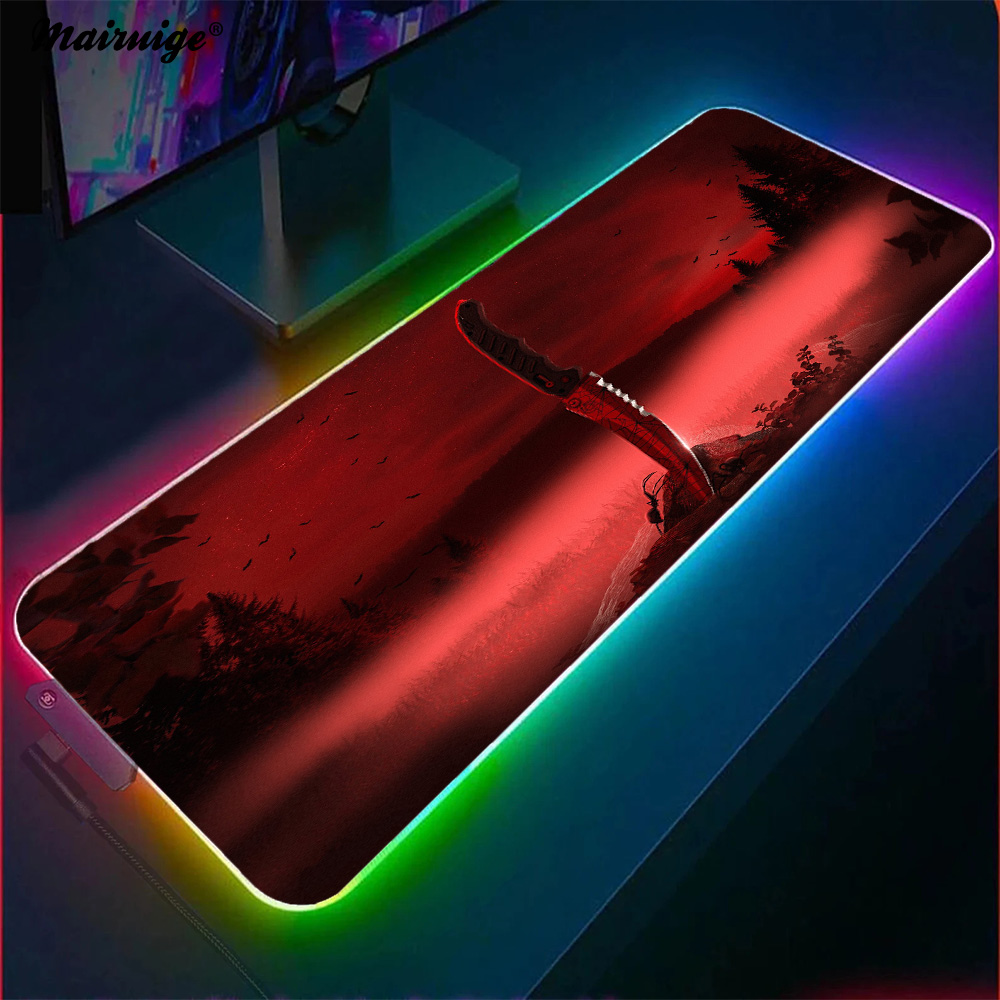 Desk Setup Gaming And Work - Podkładka pod mysz Xxl gumowa mata