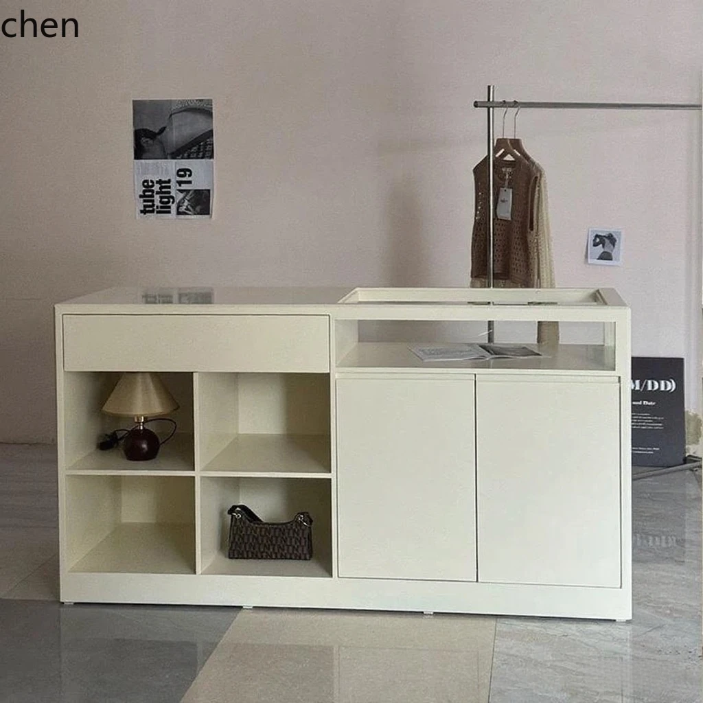 Desk Setup For Office - Sklep odzieżowy HYS, stół wyspowy, lakierowany