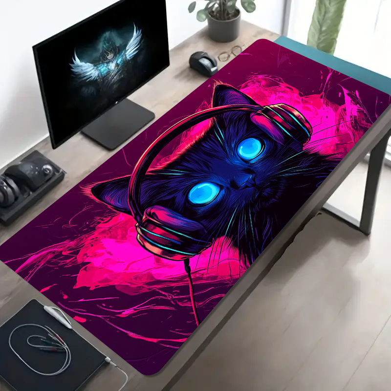 Desk Setup For Office - Podkładka pod mysz z neonowym podświetleniem