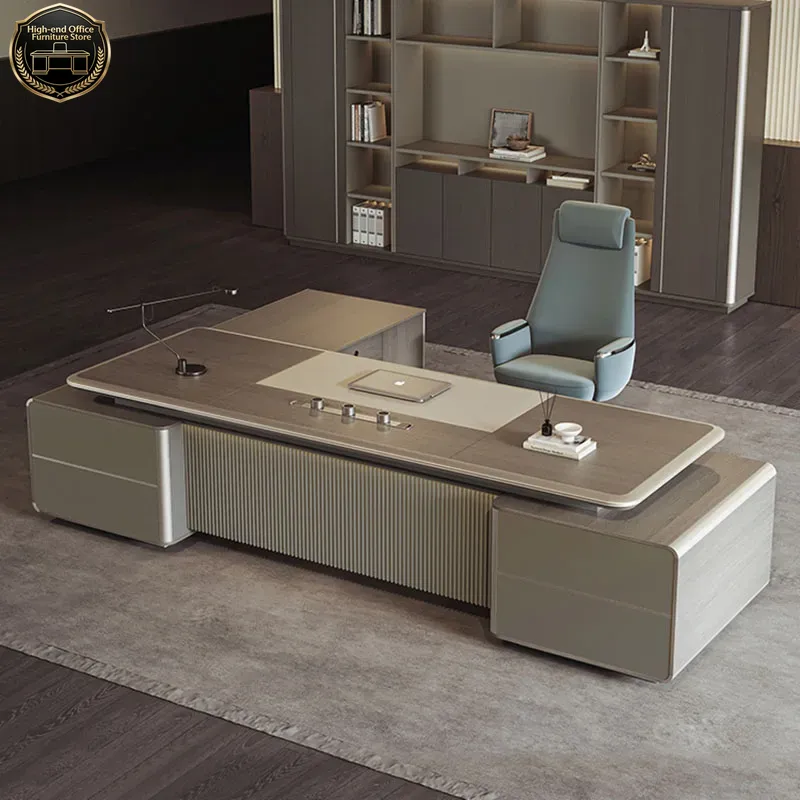Desk Setup Gaming And Work - Biurko gamingowe Boss Gaming L, do