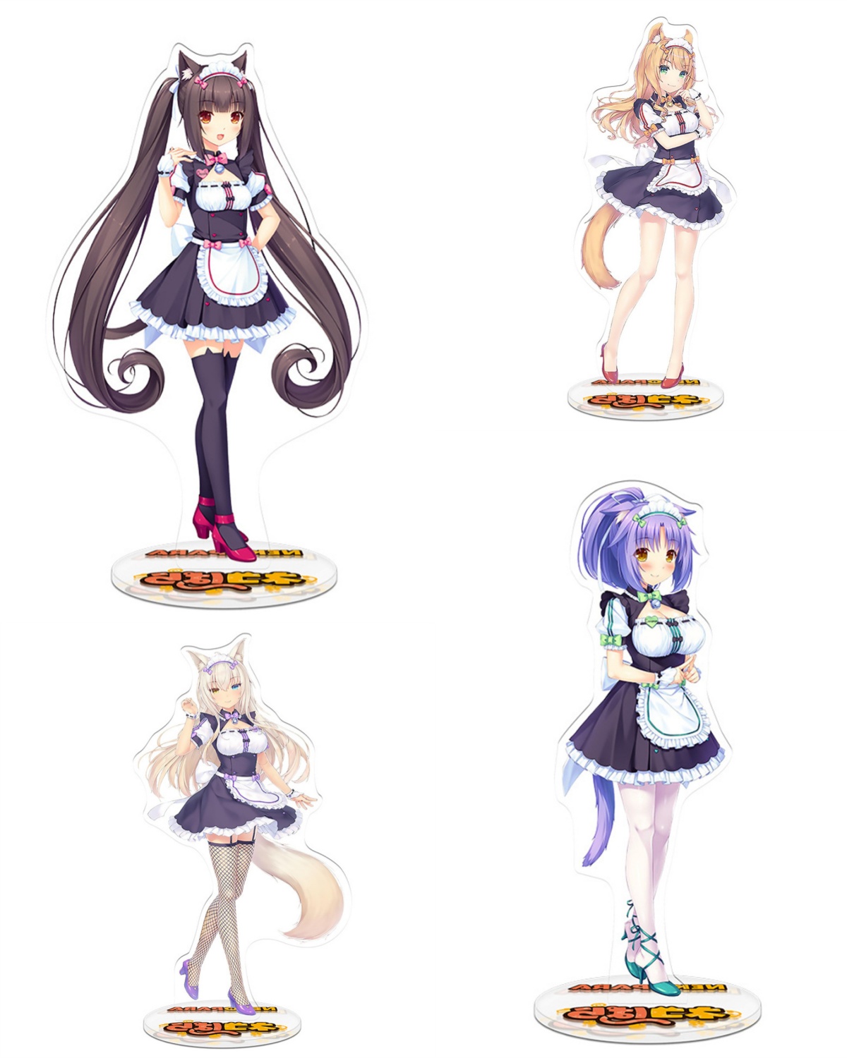 Desk Setup Cute - Anime Nekopara Chocolat Vanilla Twin Sisters