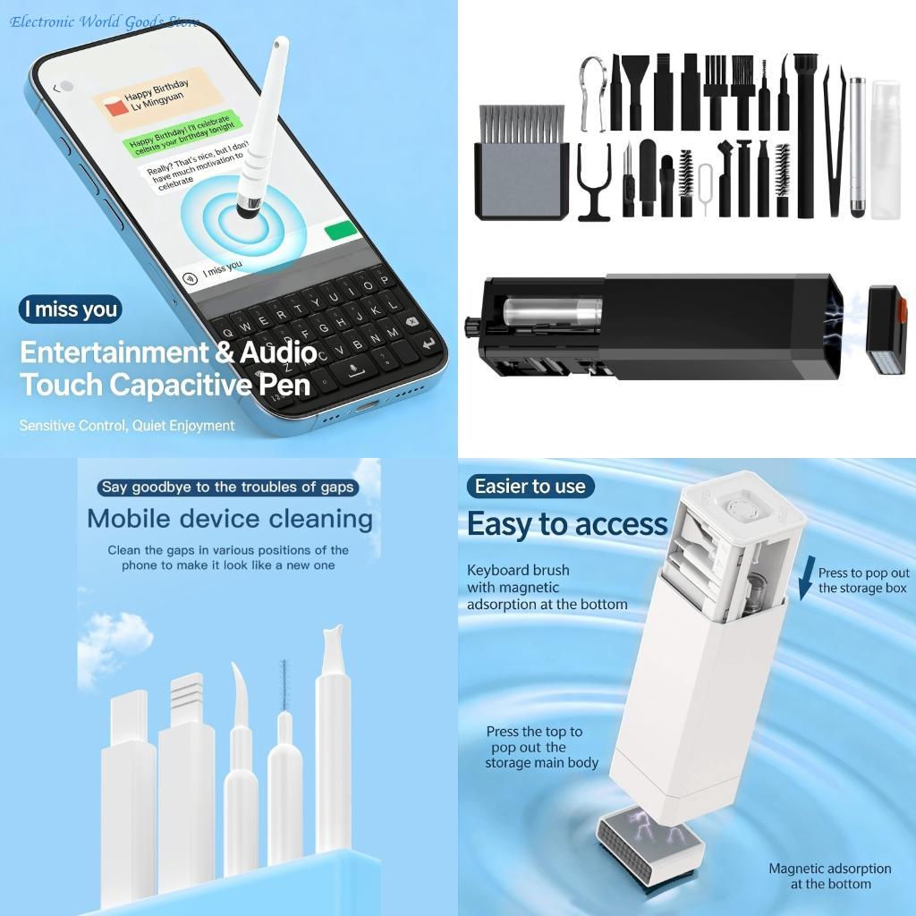 Monitor Cleaning Kit - A3PD 32-częściowy zestaw do czyszczenia podzespołów