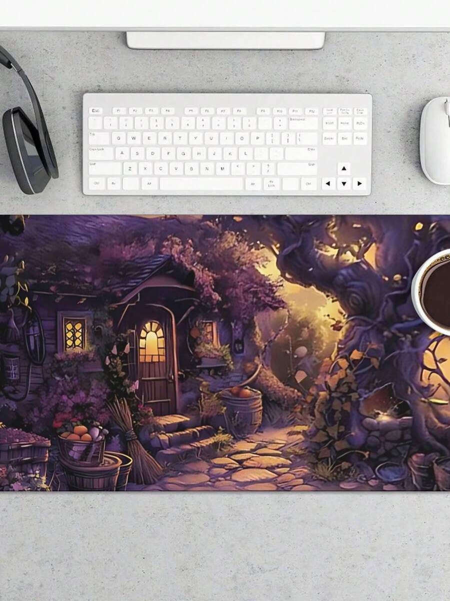 Desk Setup Gaming And Work - Duża podkładka pod mysz do gier
