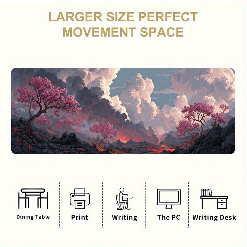 Duża podkładka pod mysz Volcan – Desk Setup For Office recenzja i cena