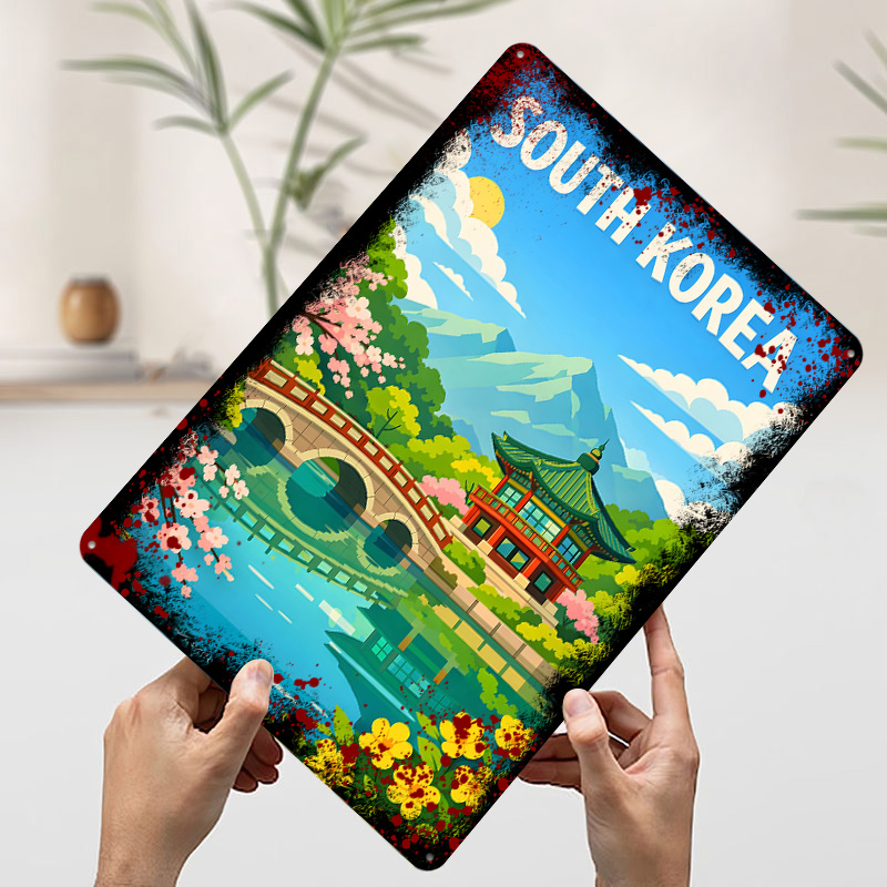 Plakat Podróżniczy z Korei Poł – Desk Setup Poster recenzja i cena