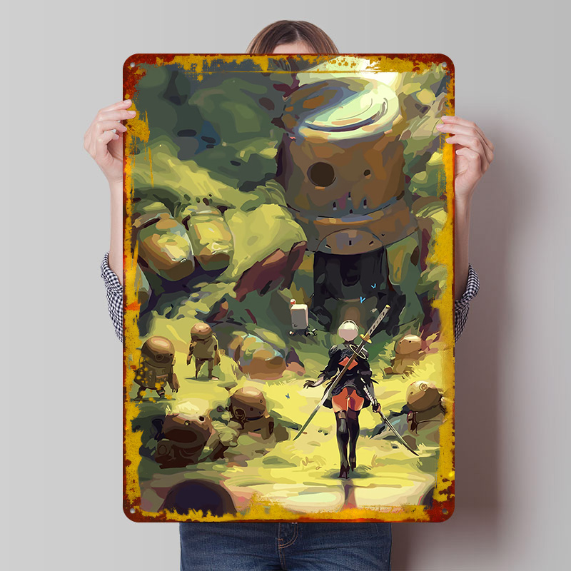 Nier Automata: 2B w lesie - me – Desk Setup Poster recenzja i cena