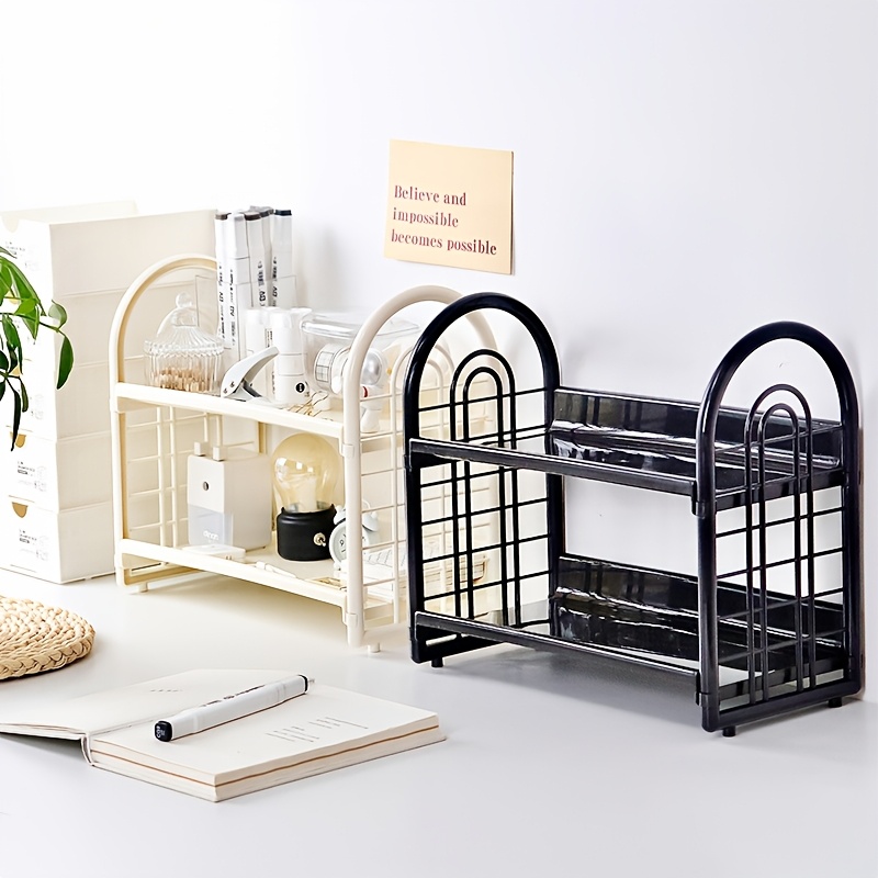 1 szt. Dwupoziomowy, wielofunk – Desk Setup Shelves recenzja i cena