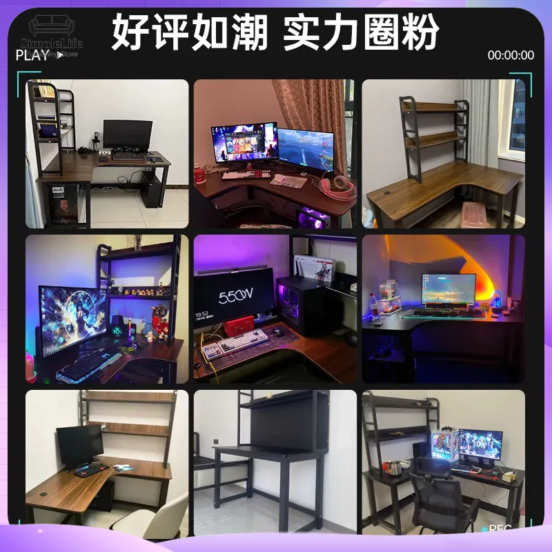 Narożne biurko gamingowe z pół – Desk Setup For Office recenzja i cena