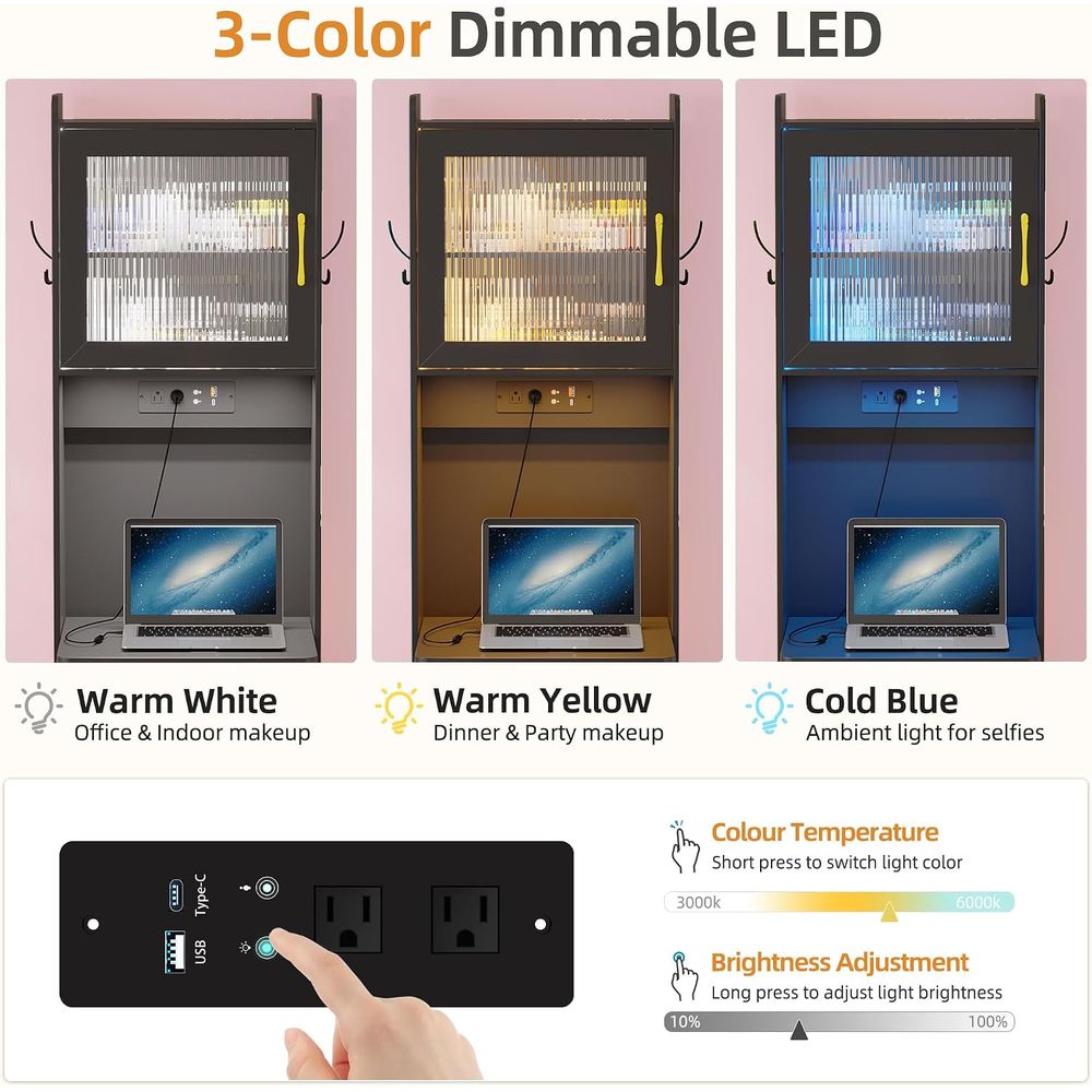 Toaletka LED z czujnikiem ruch – Desk Vanity Setup recenzja i cena