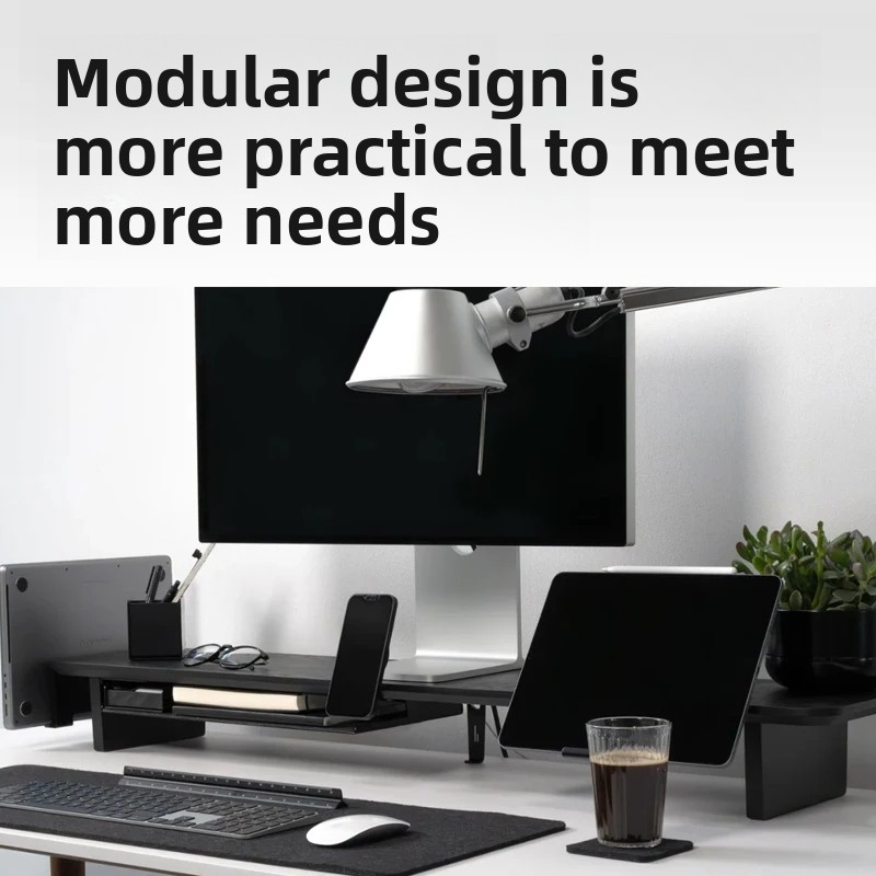 Solidny drewniany stojak pod m – Desk Setup For Office recenzja i cena