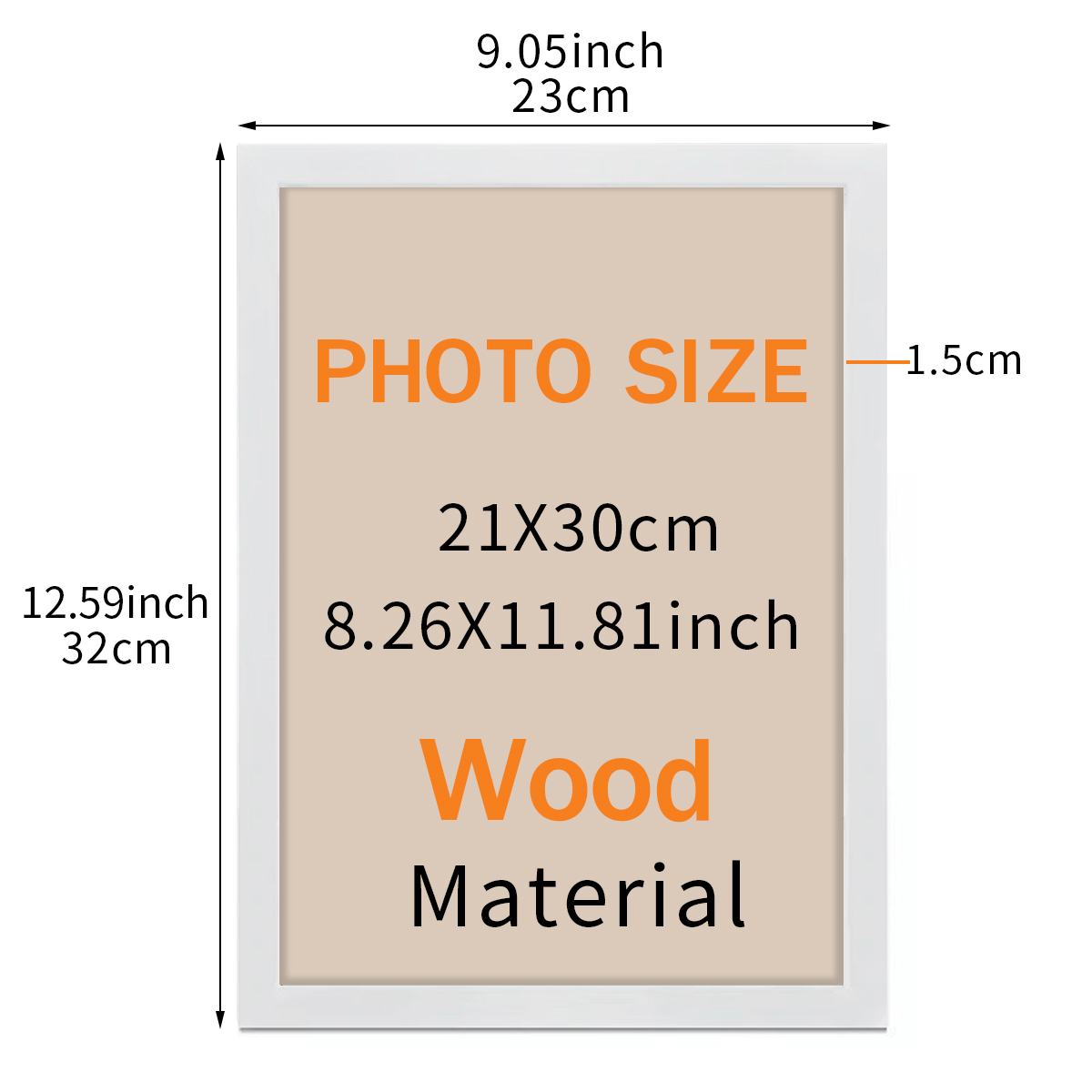 Drewniana ramka na zdjęcia A4  – Desk Setup Poster recenzja i cena