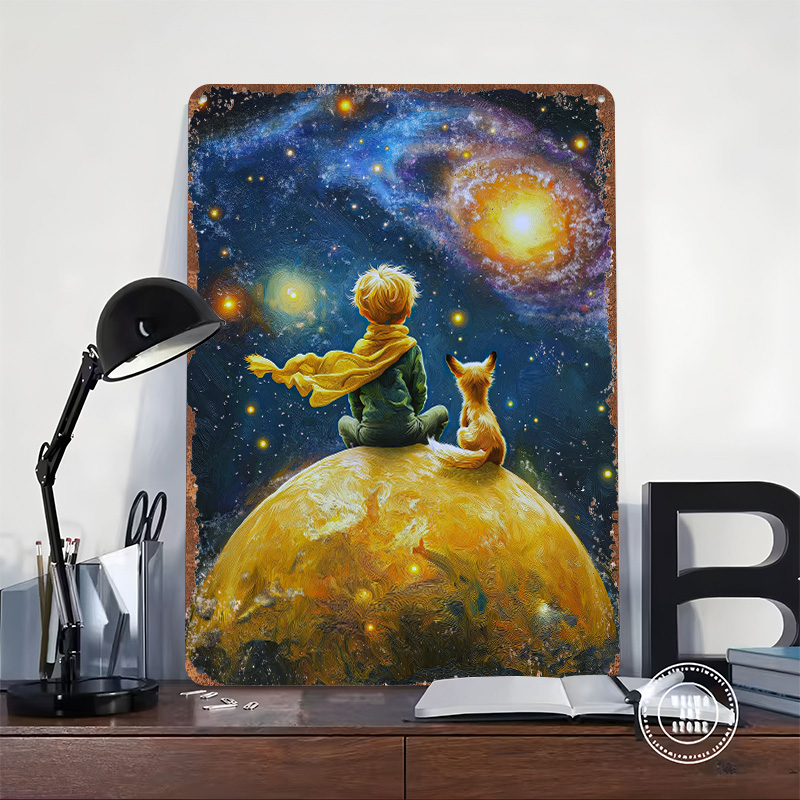 Plakat z Małym Książętem i Lis – Desk Setup Poster recenzja i cena